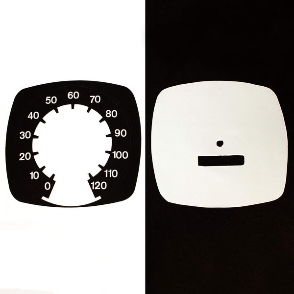 Speedometer Face 120MPH Decal Kit, 1971 AMC Javelin, Javelin AMX - FREE lower 48 ground shipping in approx. 1-2 weeks