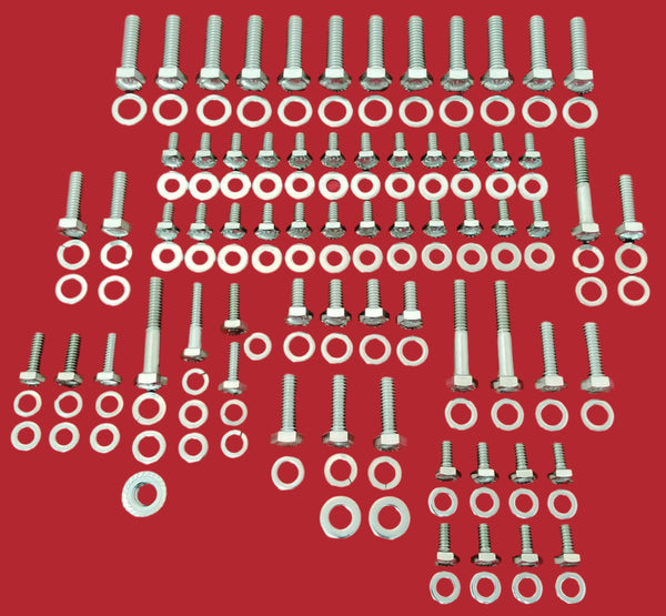 Stainless Steel Hex Head Engine Bolt Kit, USA Made, 1981-87 AMC Inline 6 (FREE lower 48 ground shipping in approx. 1 week)