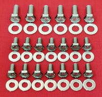 Stainless Steel Hex Head Oil Pan Bolt Kit, USA Made, 1966-91 AMC V8 (FREE lower 48 ground shipping in approx. 1 week)