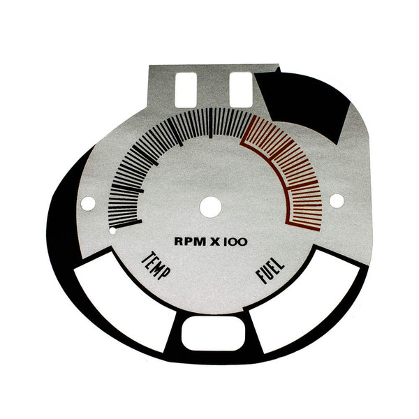 Tachometer Face Decal Kit, 0-8000 RPM, 1969 AMC Javelin, AMX - FREE lower 48 ground shipping in approx. 1-2 weeks