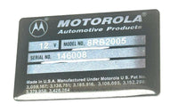 Voltage Regulator Tag, Show Quality Reproduction, AMC Motorola 8R series, 1971-75 AMC (See Applications)