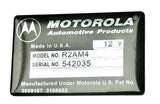 Voltage Regulator Tag, Show Quality Reproduction, AMC Motorola R2AM4, 1969-70 AMC (See Applications)
