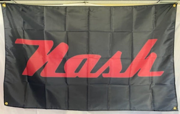 Wall Flag, Nash Logo, Black, 3'x5' (FREE lower 48 ground shipping in approx. in 1-2 weeks)
