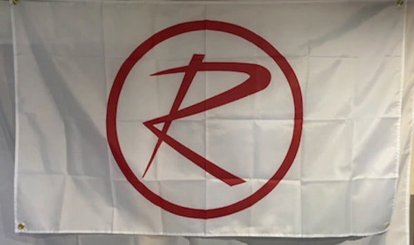 Wall Flag, Rambler Logo, White, 3'x5' (FREE lower 48 ground shipping in approx. in 1-2 weeks)