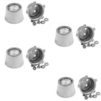 Ensemble de boutons de verrouillage de porte, aluminium poli lisse, voitures AMC et Eagle 1971-88 (livré dans environ 1 semaine)