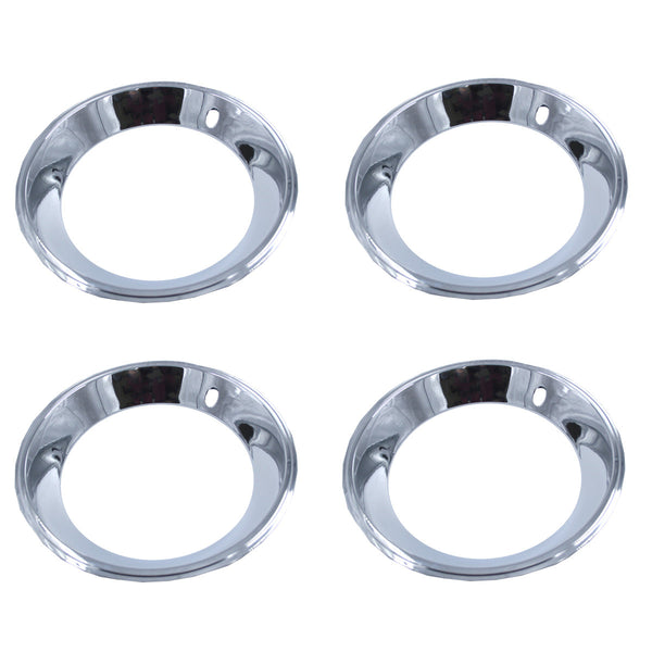 Wheel Trim Ring Set, OE Correct 14" For Magnum 500 & Rally Wheels, Polished Stainless, 1968-76 AMC (FREE lower 48 ground shipping in approx. 1-2 Weeks)