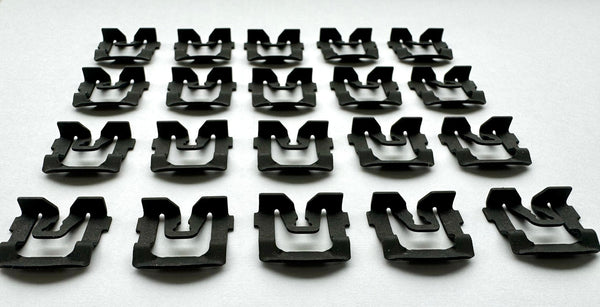 Windshield Trim Clips, OE Correct, Set of 20, 1961-88 AMC  (FREE lower 48 ground shipping in approx. 1-week)
