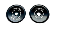 Wiper & Light Switch Plates, 2-Piece Set, Show Quality, 1968-69 AMC AMX, Javelin (FREE lower 48 ground shipping in approx. 1-2 weeks)