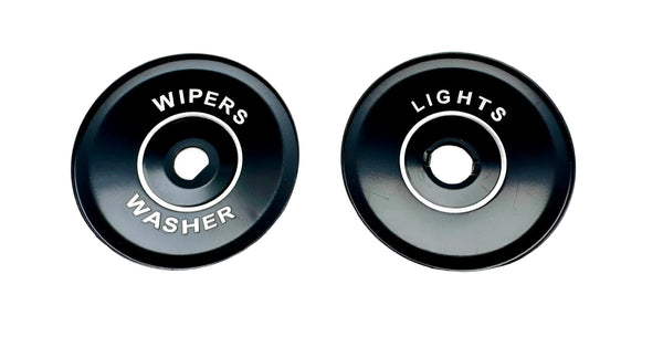 Wiper & Light Switch Plates, 2-Piece Set, Show Quality, 1968-69 AMC AMX, Javelin (FREE lower 48 ground shipping in approx. 1-2 weeks)
