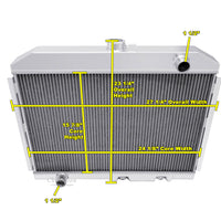 Aluminum Radiator, 3-Row, 1970-78 Gremlin, 1970-77 Hornet (FREE lower 48 ground shipping in approx. 1-2 weeks)
