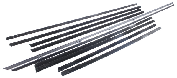 Window Felts, Complete Inner & Outer Kit, 1967-69 AMC Ambassador, Rebel 4-Door Sedan (FREE lower 48 ground shipping in approx. 1-2 weeks)