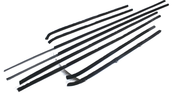 Window Felts, Complete Inner & Outer Kit, 1967-69 AMC Ambassador, Rebel 2-Door Hardtop (FREE lower 48 ground shipping in approx. 1-2 weeks)