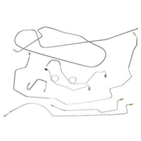 Power Front Disc Brake Line Kit, 1968-70 AMC Rebel, 1970 Rebel Machine, 11 PC, OE Steel or Stainless (FREE lower 48 ground shipping in approx. 1-2 weeks)