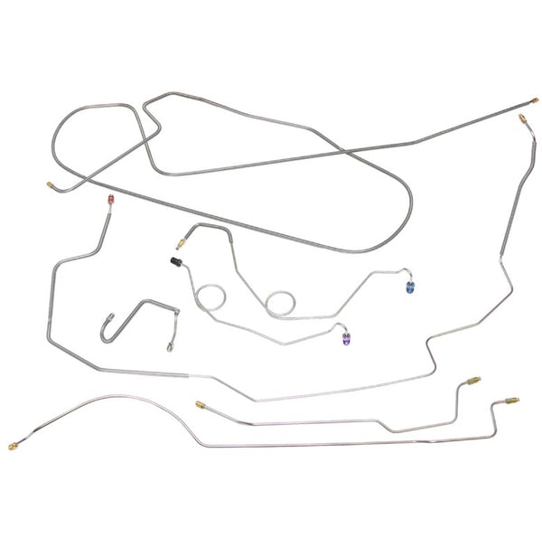 Manual Drum Brake Line Kit, 1970 AMC Javelin, 8 PC, OE Steel or Stainless (FREE lower 48 ground shipping in approx. 1-2 weeks)