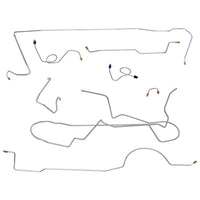 Manual Drum Brake Line Kit, 1968-69 AMC Javelin, 8 PC, OE Steel or Stainless (FREE lower 48 ground shipping in approx. 1-2 weeks)