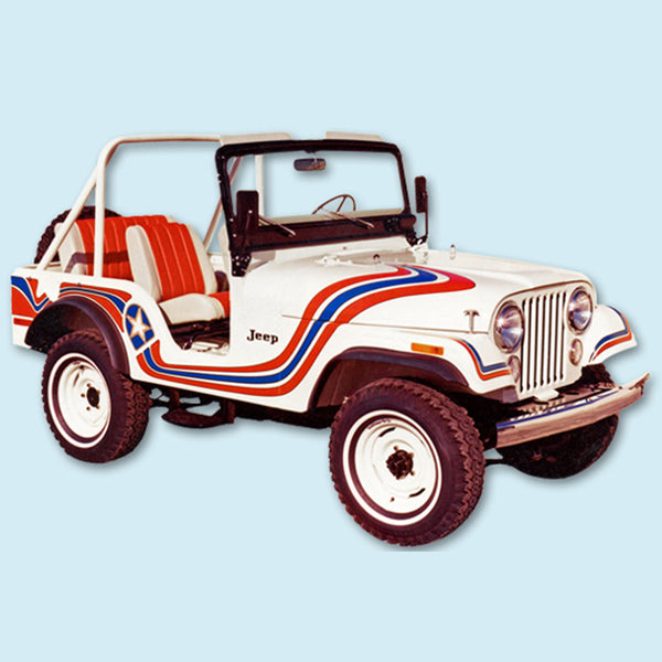 Decal And Stripe Kit, 1973 CJ5 Super Jeep - FREE lower 48 ground shipping in approx. 1-2 weeks