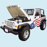 Kit de décalcomanies et de bandes, rouge et bleu, Jeep Wrangler TJ Patriot Series 2002 - Expédition directe sous 1 à 2 semaines environ