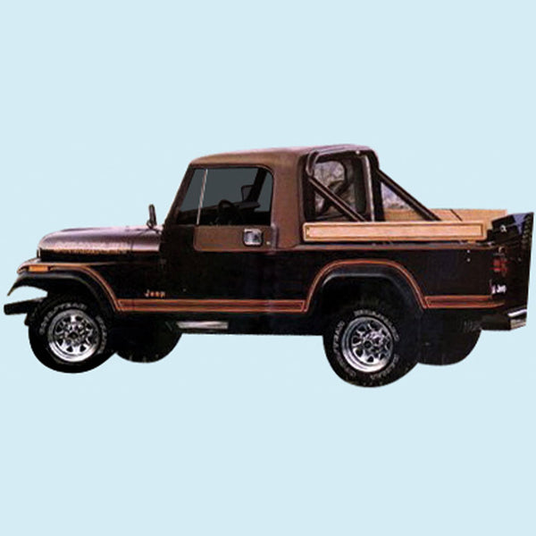 Decal And Stripe Kit,  Names, Grill, Hood & Side Stripes, 1981-84 Jeep Scrambler Laredo SL Sport - FREE lower 48 ground shipping in approx. 1-2 weeks