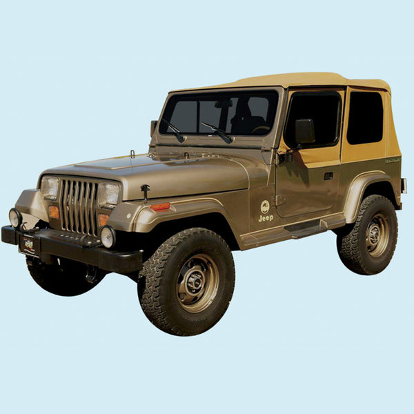 Decal And Stripe Kit,  Yellow & Red, 1988-91 Jeep Wrangler Sahara - FREE lower 48 ground shipping in approx. 1-2 weeks