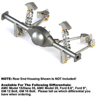Rear 4-Link Coil Over Suspension System, 1964-68 Rambler, 1969 AMC American, 1969 Hurst SC/Rambler, 1966-69 Rogue - FREE lower 48 ground shipping in approx. 2-3 weeks