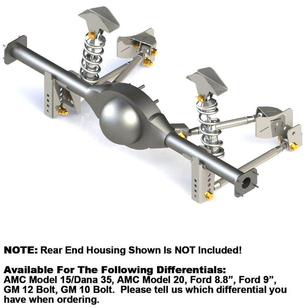 Rear 4-Link Coil Over Suspension System, 1964-68 Rambler, 1969 AMC American, 1969 Hurst SC/Rambler, 1966-69 Rogue - FREE lower 48 ground shipping in approx. 2-3 weeks