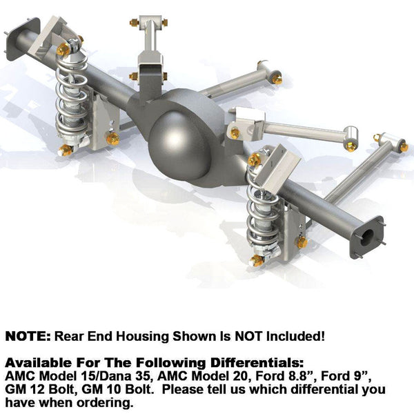 Rear 4-Link Coil Over Suspension System, 1967-69 AMC Rebel - FREE lower 48 ground shipping in approx. 2-3 weeks