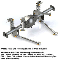 Rear 4-Link Coil Over Suspension System, 1967-69 AMC Rebel - FREE lower 48 ground shipping in approx. 2-3 weeks