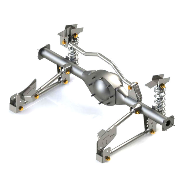 Système de suspension arrière à ressorts hélicoïdaux parallèles à 4 bras avec barre Panhard, Dodge Demon 1971-76, Plymouth Duster - Expédition directe dans environ 2 à 3 semaines
