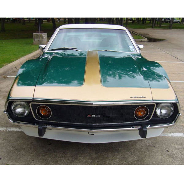 Decal And Stripe Kit, Fadeaway Hood T-Stripe, 1971-74 AMC Javelin AMX - FREE lower 48 ground shipping in approx. 1-2 weeks